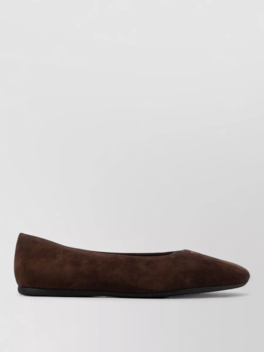 Prada Suede Leather Ballerinas