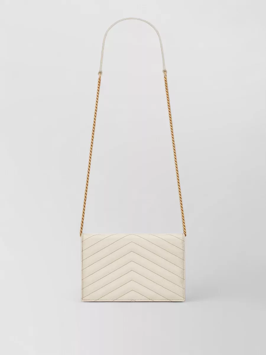 Saint Laurent Cassandre Mini Leather Shoulder Bag