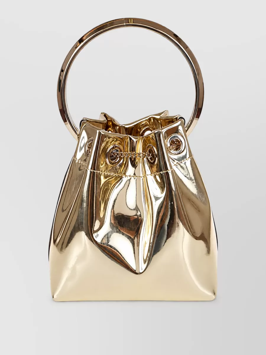 Jimmy Choo bon bon medium leather clutch bag