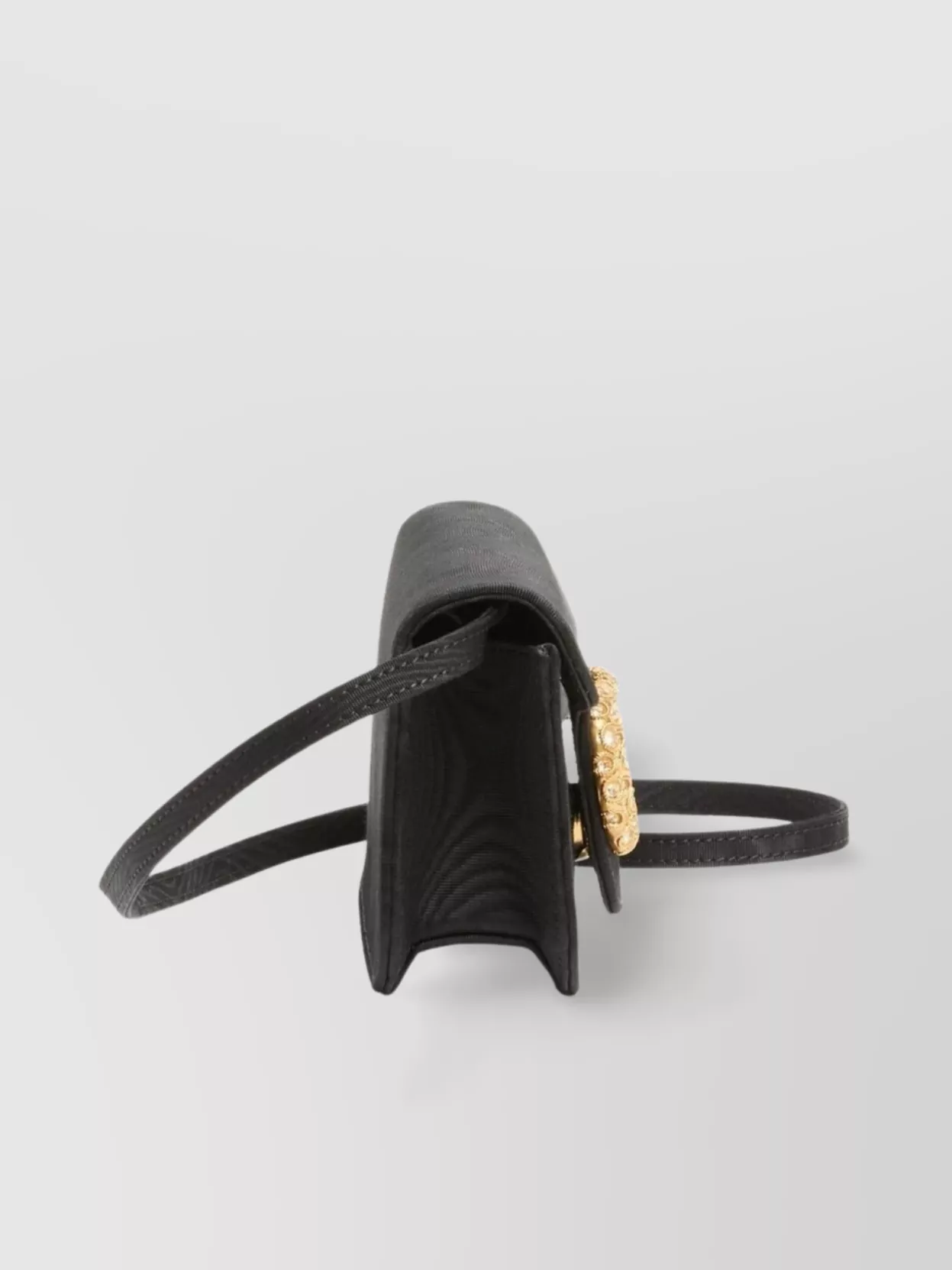 Valentino Moiré Fabric Clutch Chain Strap