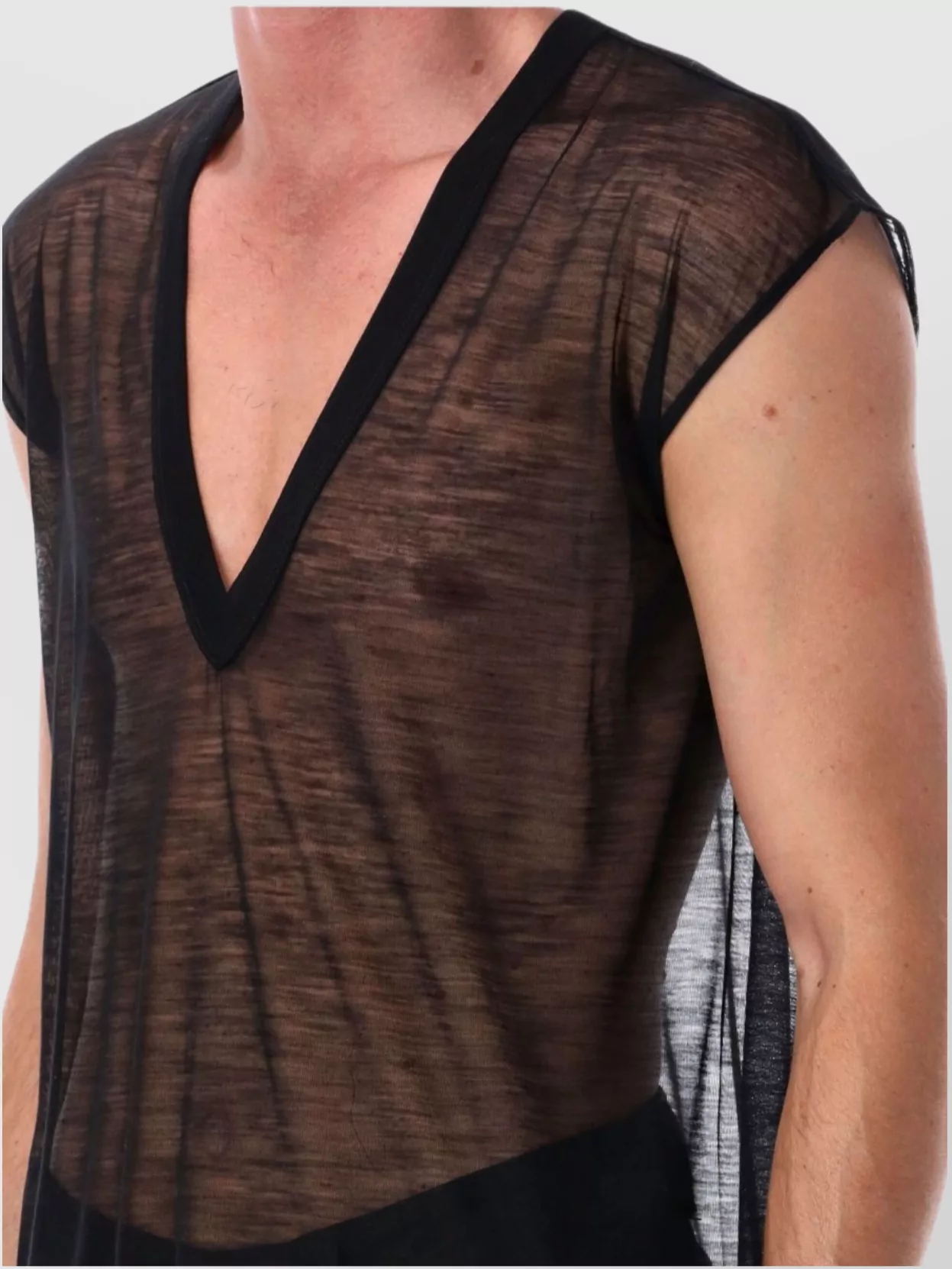 Rick Owens Deep V Ls T-Shirt