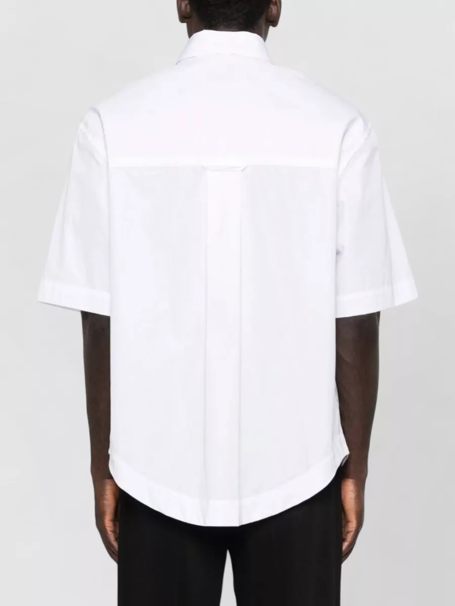 Ami Paris Short-Sleeve Cotton Shirt