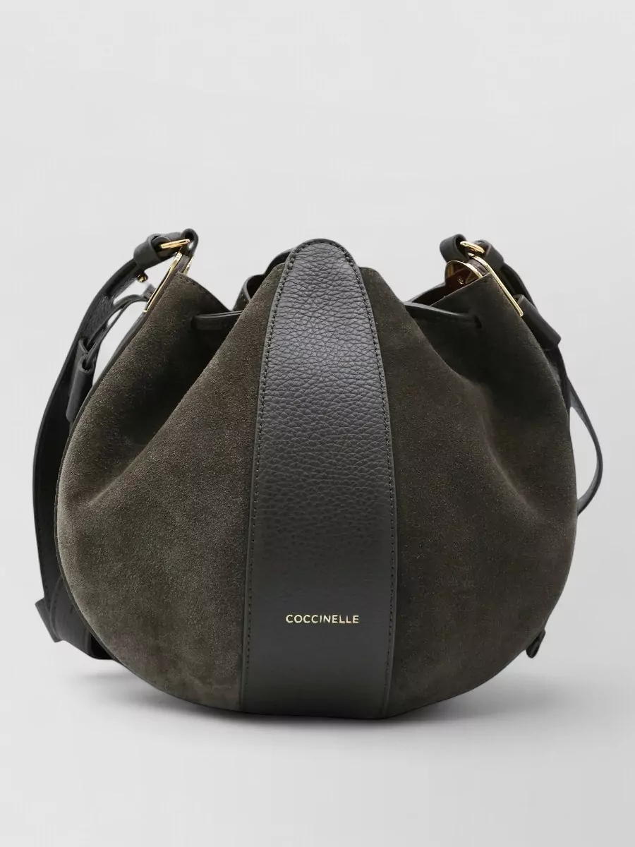 Coccinelle Leather Paneled Bucket Bag