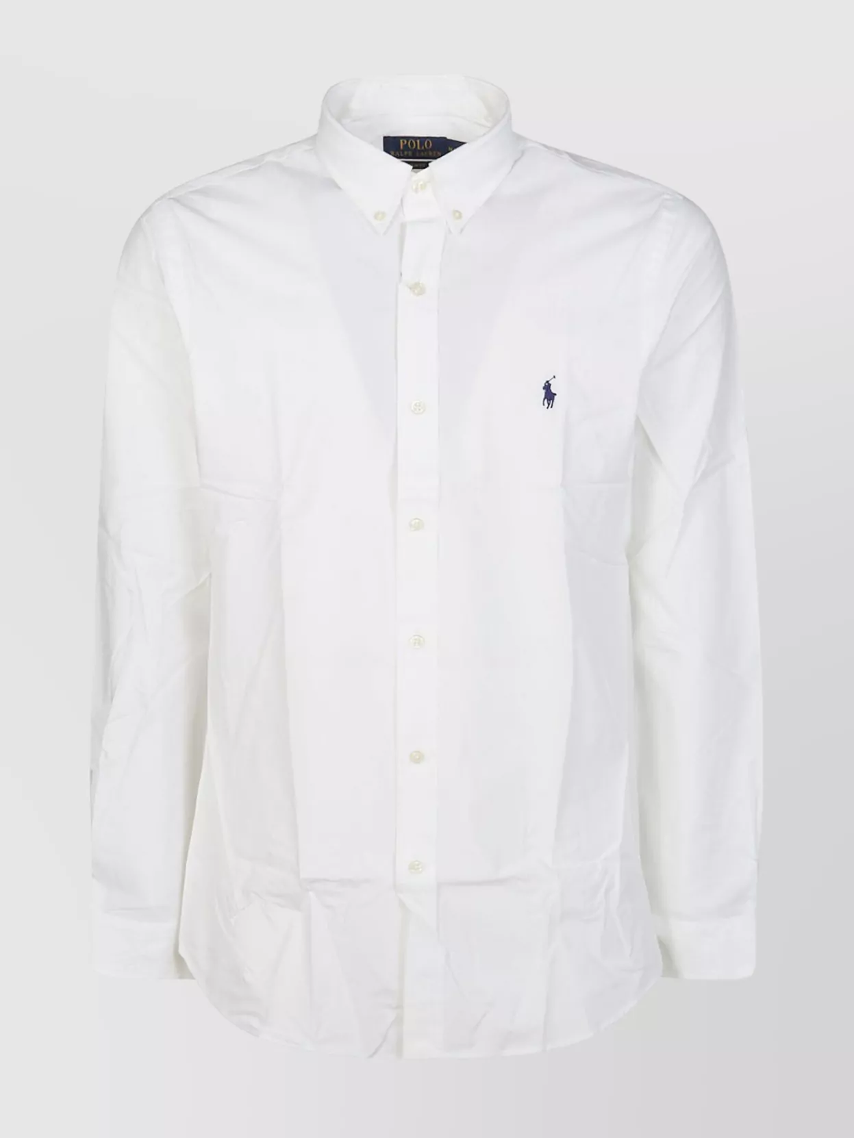 Shop Polo Ralph Lauren Buttoned Collar Poplin Shirt