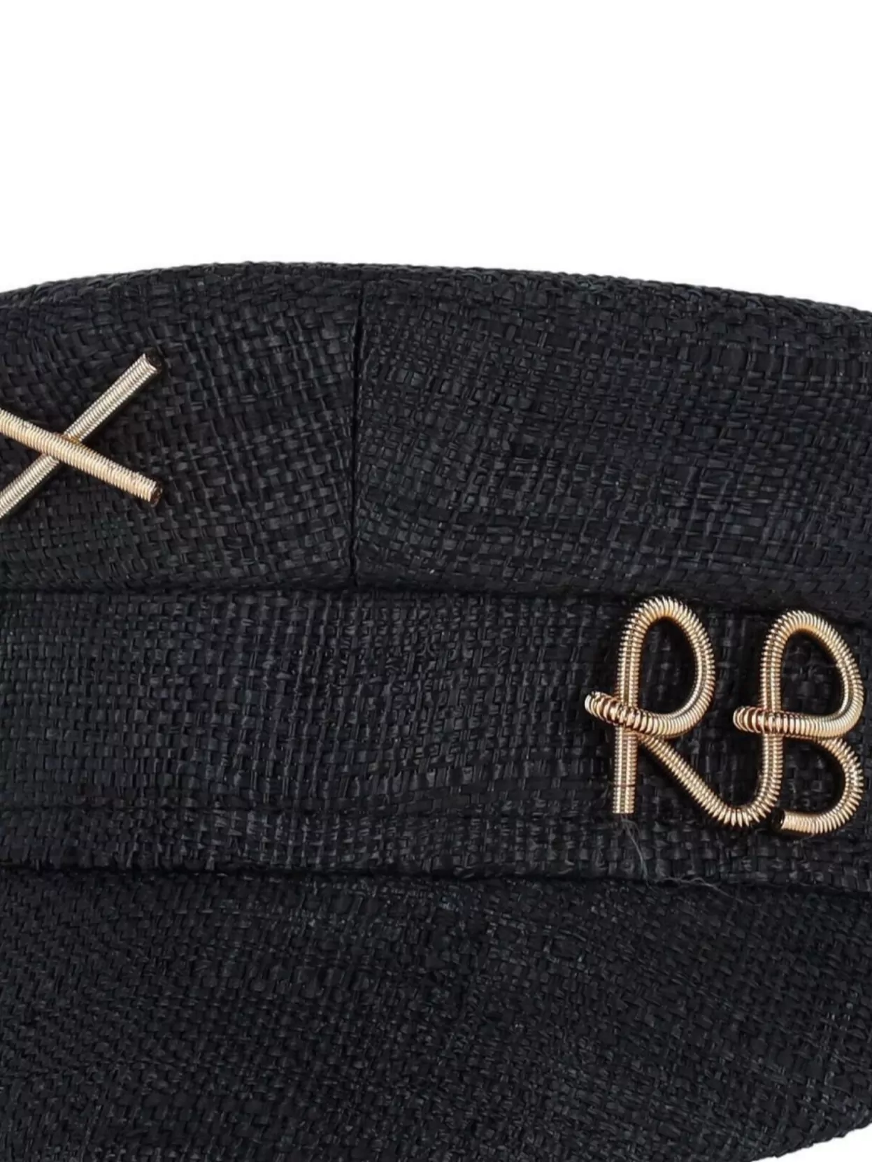 Ruslan Baginskiy Casual Flat Top Hat With Embroidered Elements