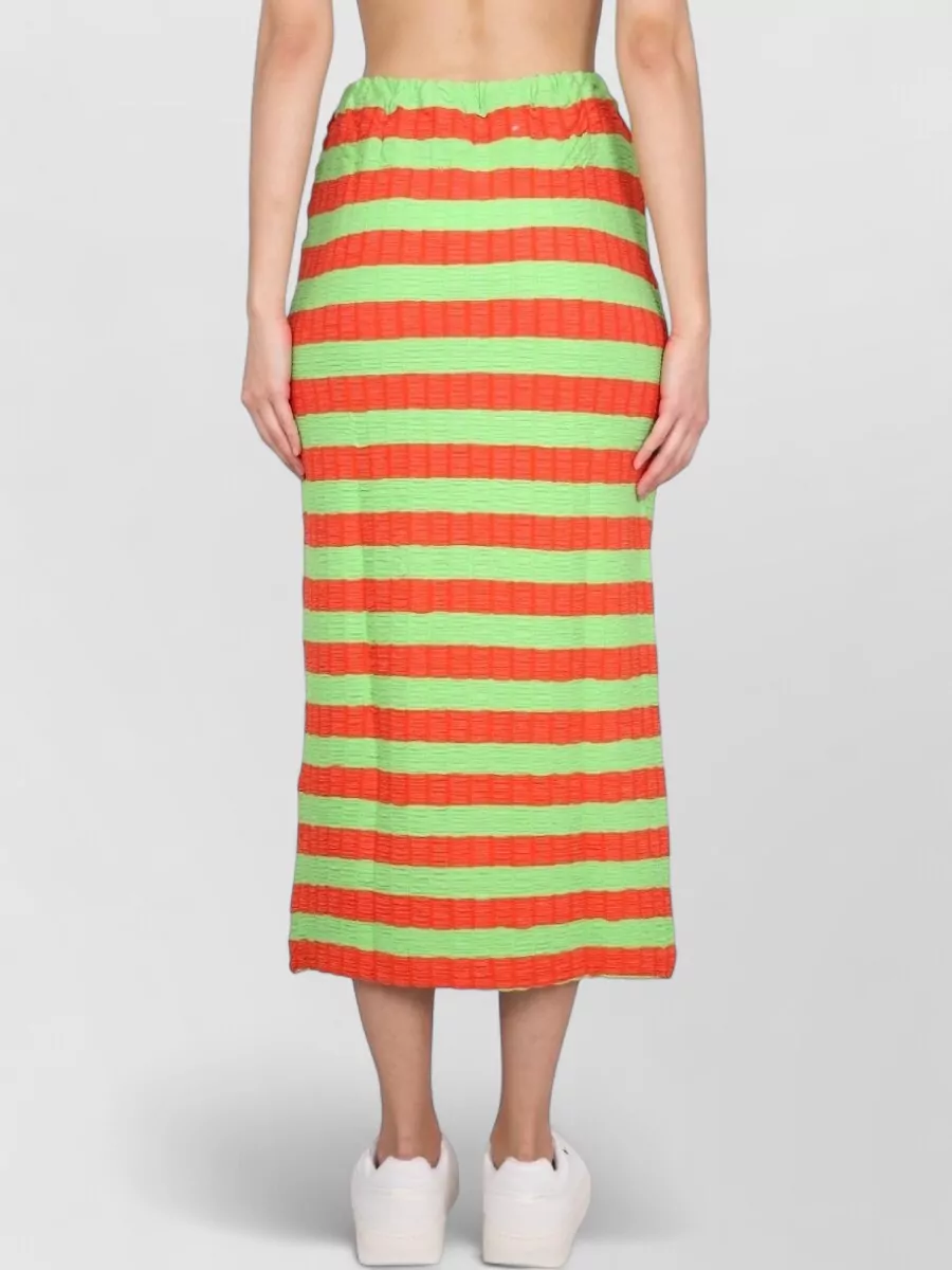 Sunnei Striped Straight Skirt