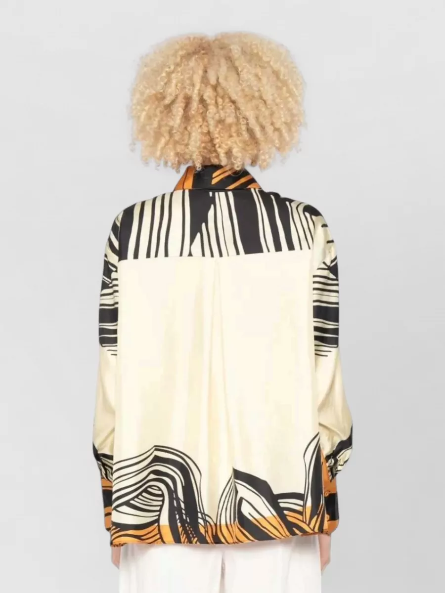 Raquel Diniz Silk Oversized Printed Shirt