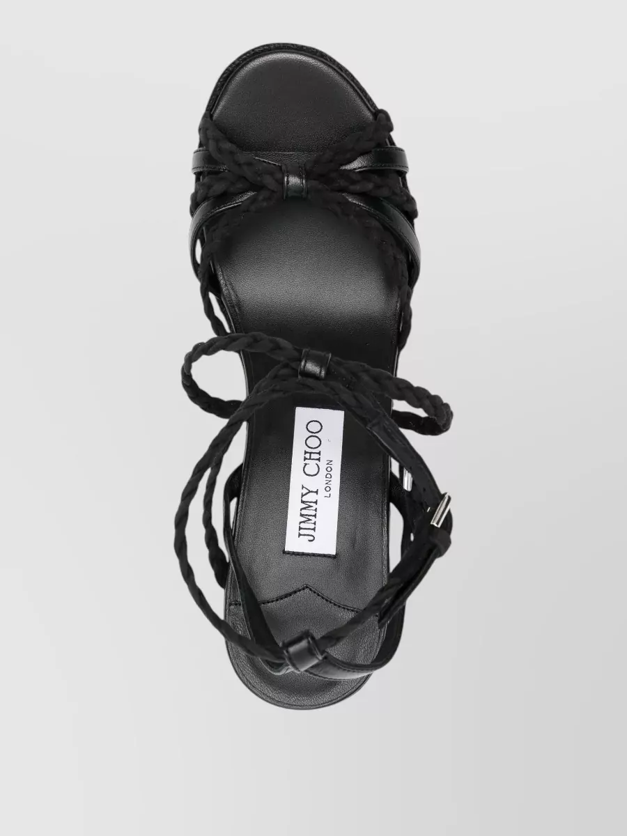 Jimmy Choo Nyra Espadrilles Wedge Platform Open Toe