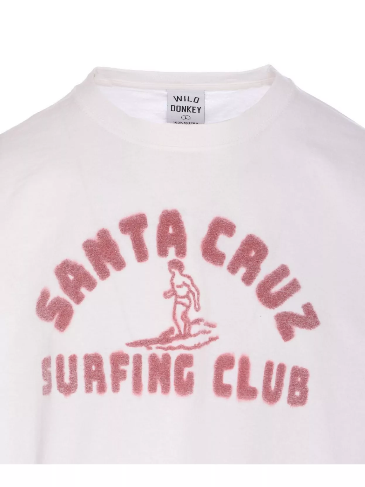 Shop Wild Donkey Crewneck T-shirt With Graphic Logo Print
