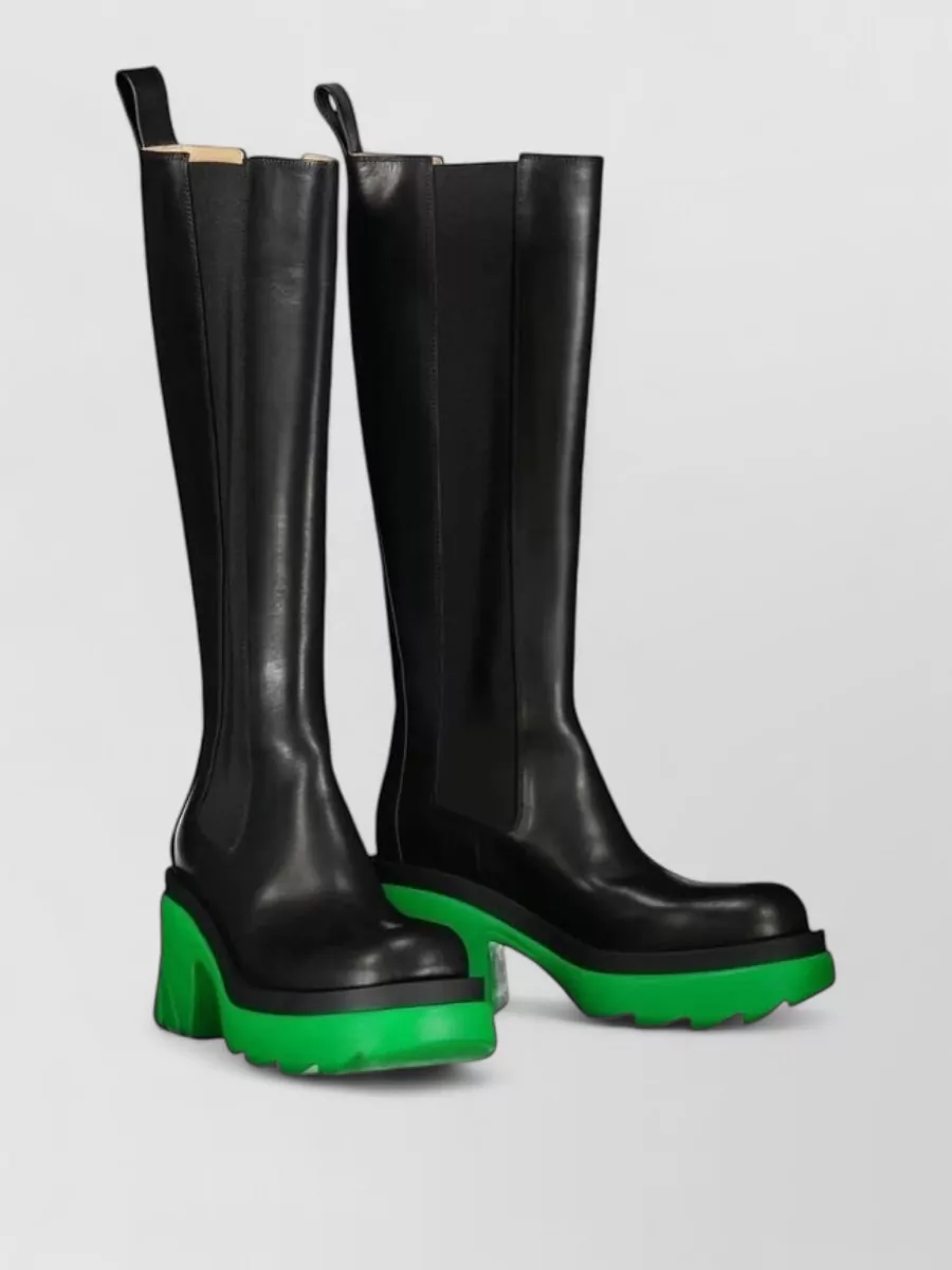 Bottega Veneta leather over the knee boots