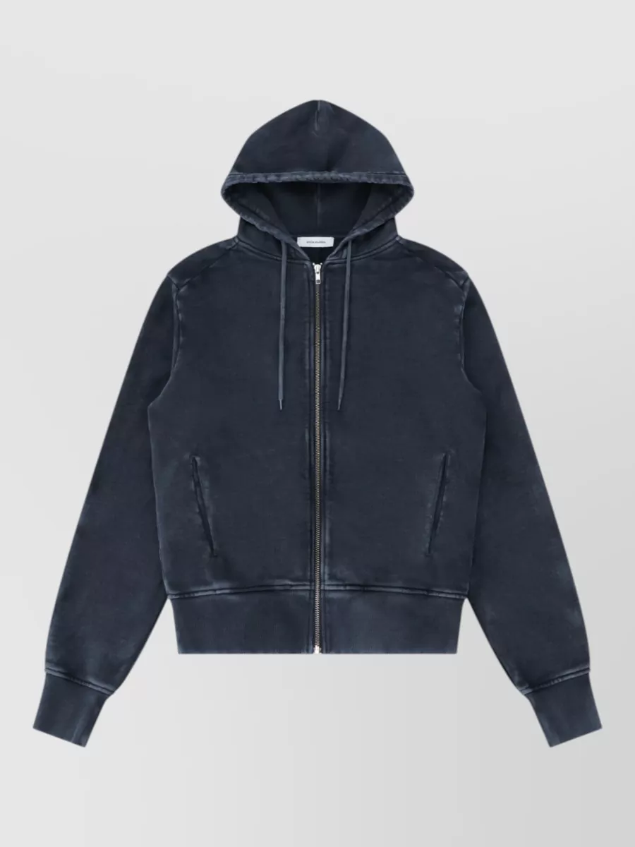 Entire Studios cotton slim hooded zip-up jacket