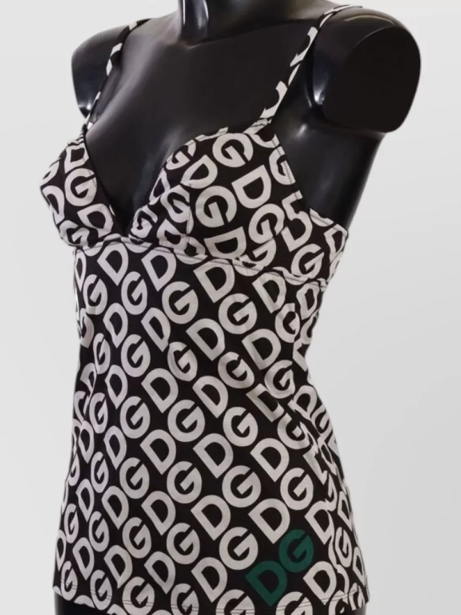 Dolce&Gabbana Logo Print Camisole Top