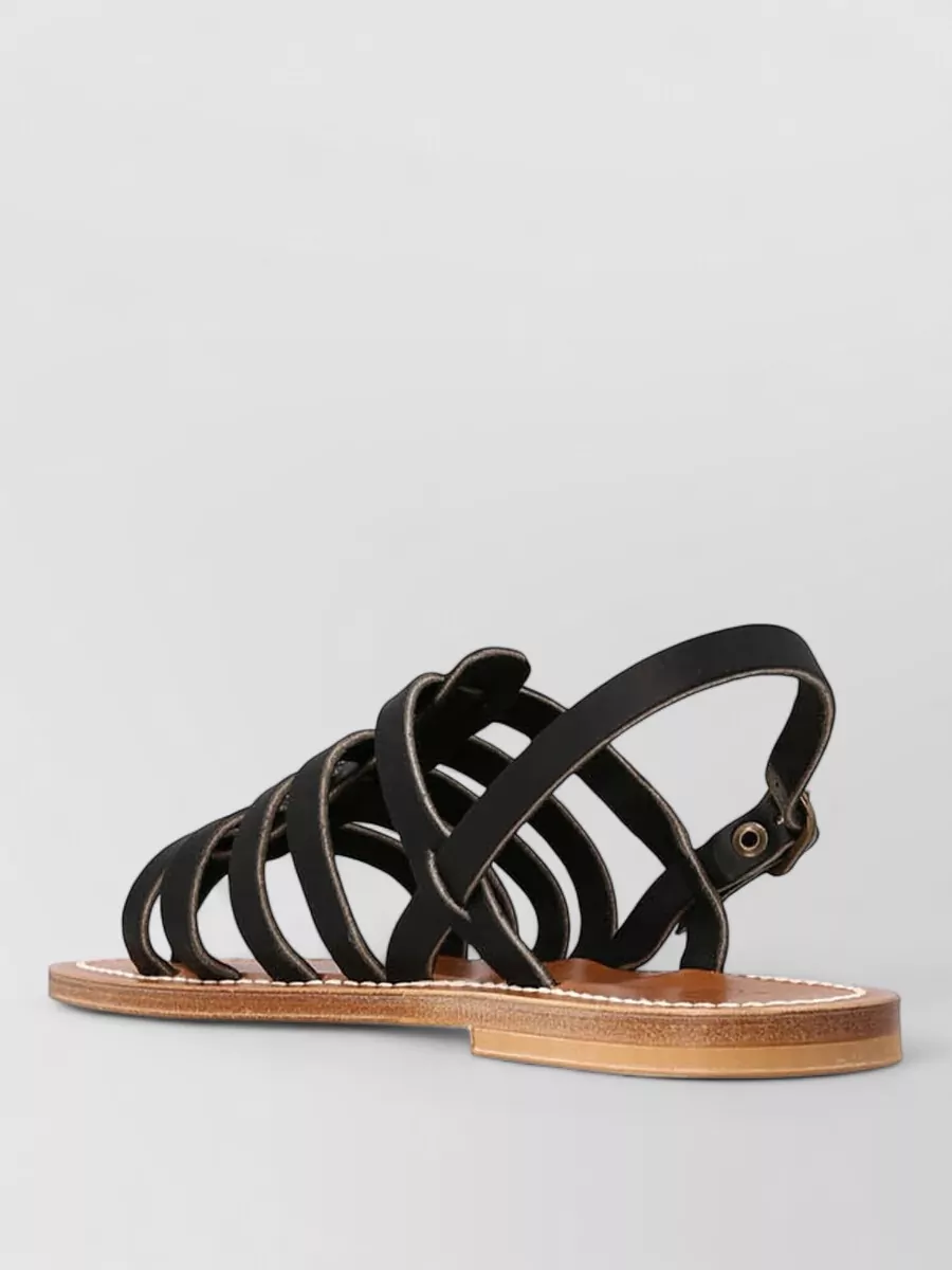 K. Jacques leather ankle-strap sandals