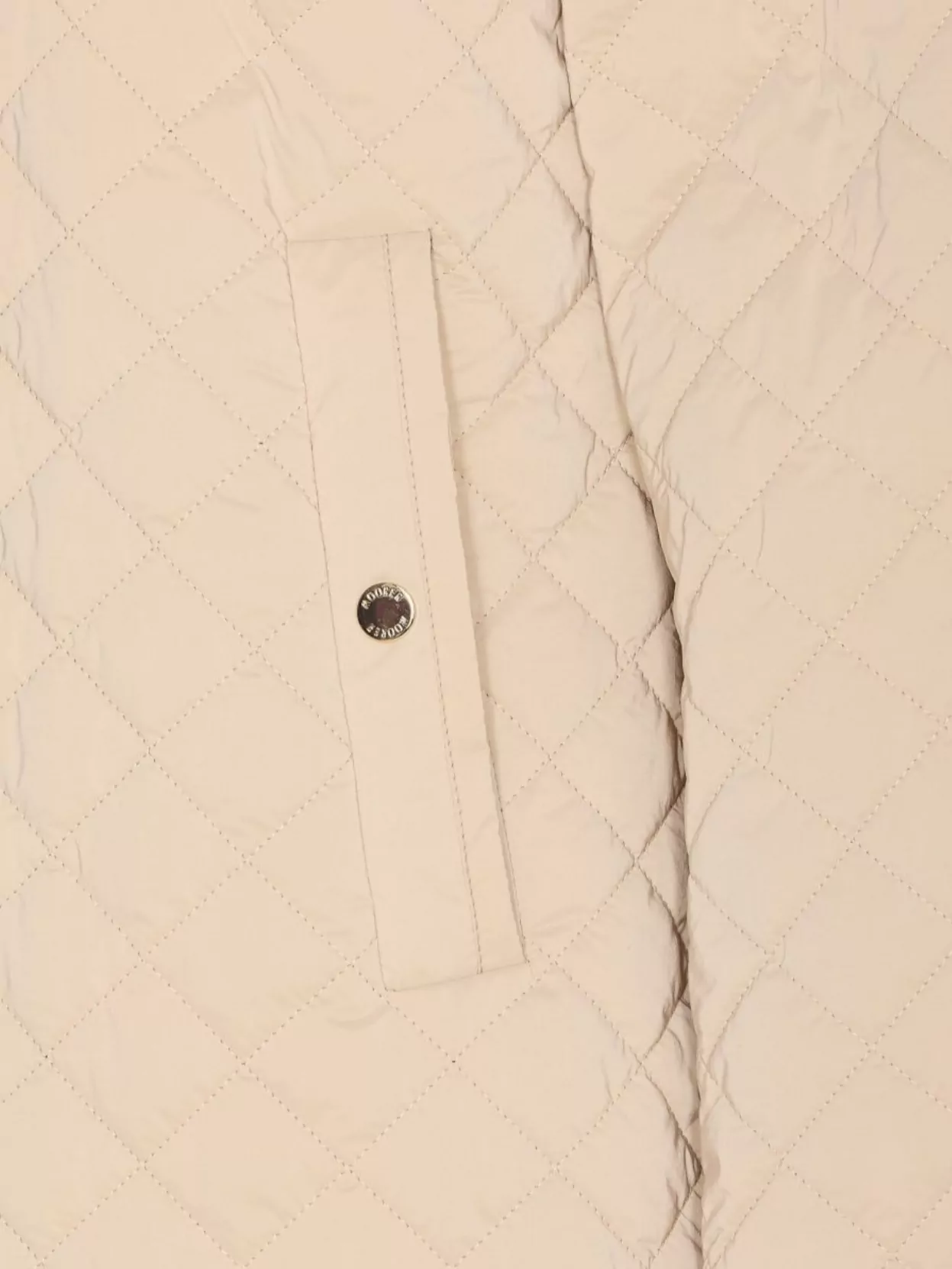 Moorer High Collar Quilted Long Length Jacket