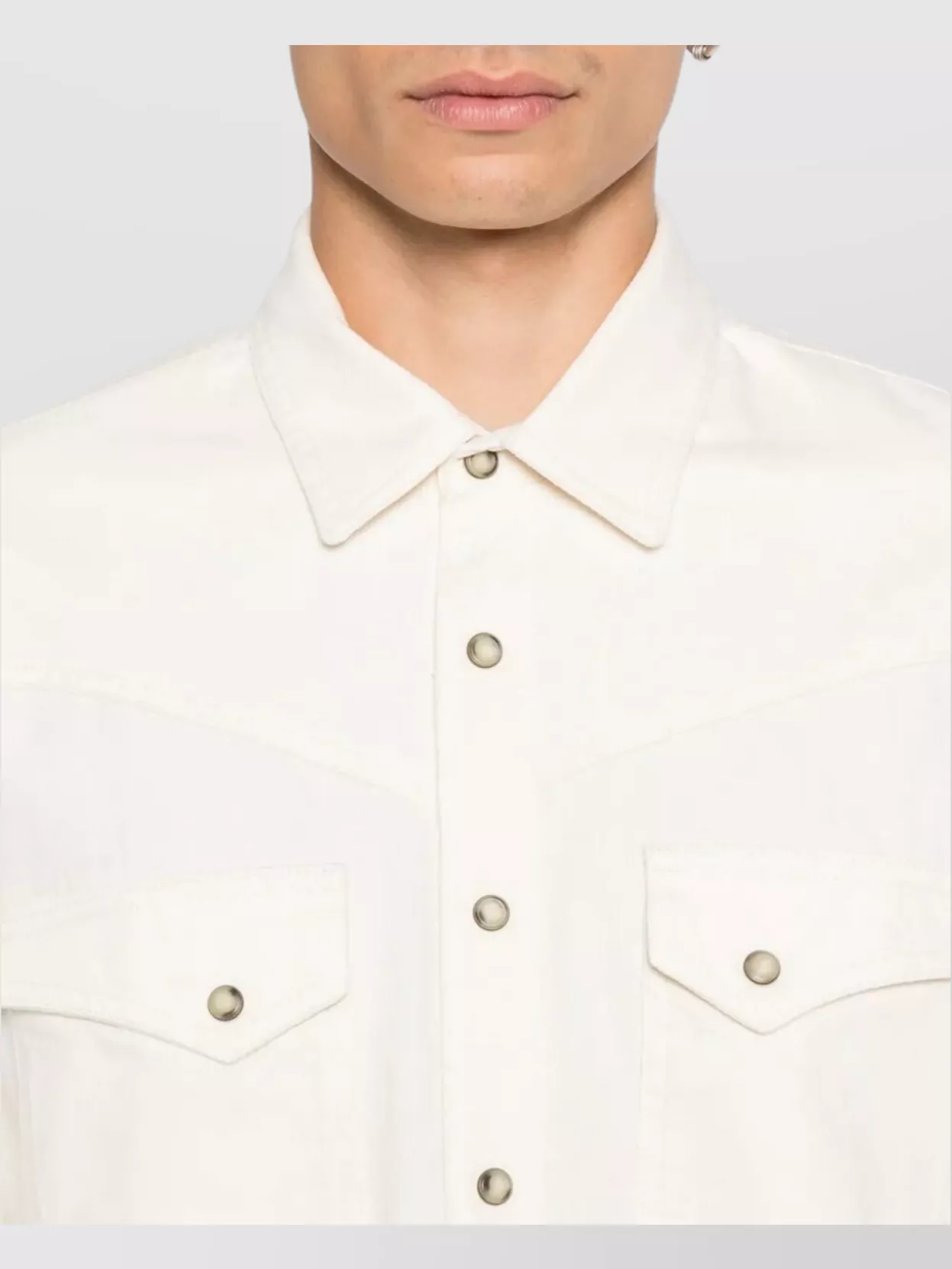 Lardini Men's Denim Research Shirt