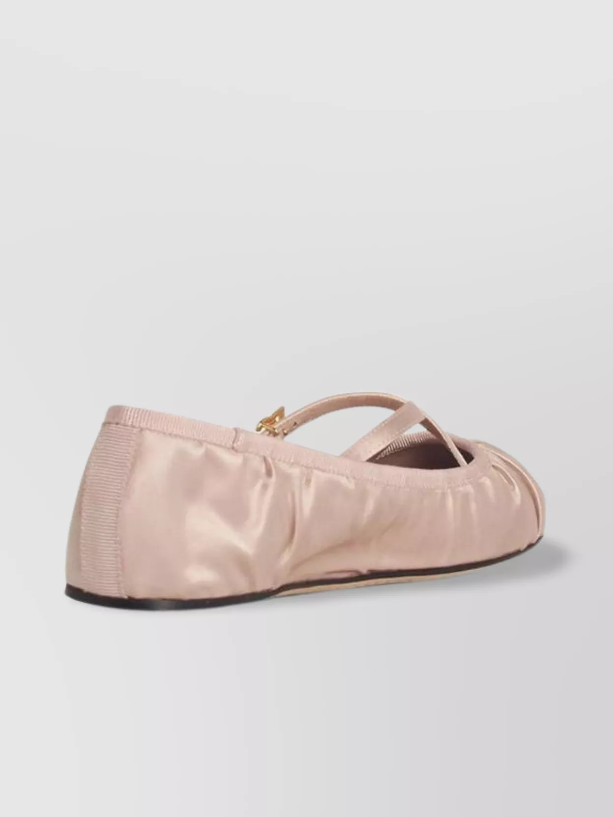 Dolce & Gabbana Satin Ballet Flats Ruched Detailing