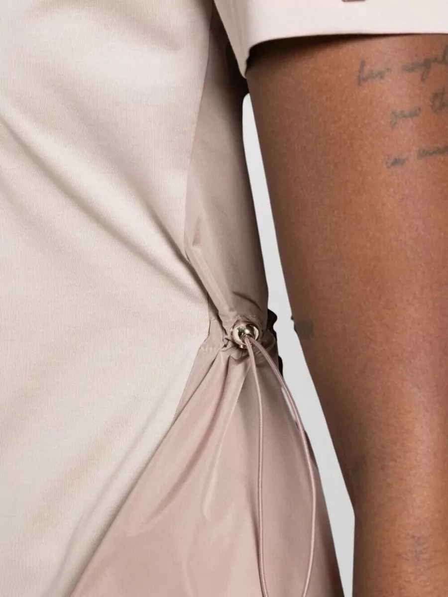 Herno Jersey T Shirt Contrasting Panel Drawstring