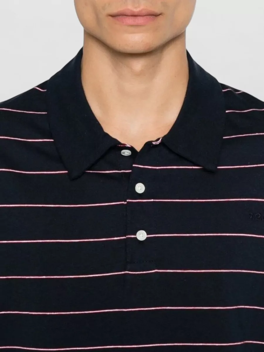 A.p.c. Striped Polo Shirt