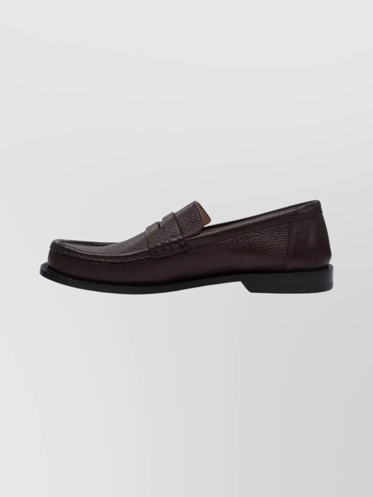 Loewe Campo Loafers With Round Toe And Leather Sole