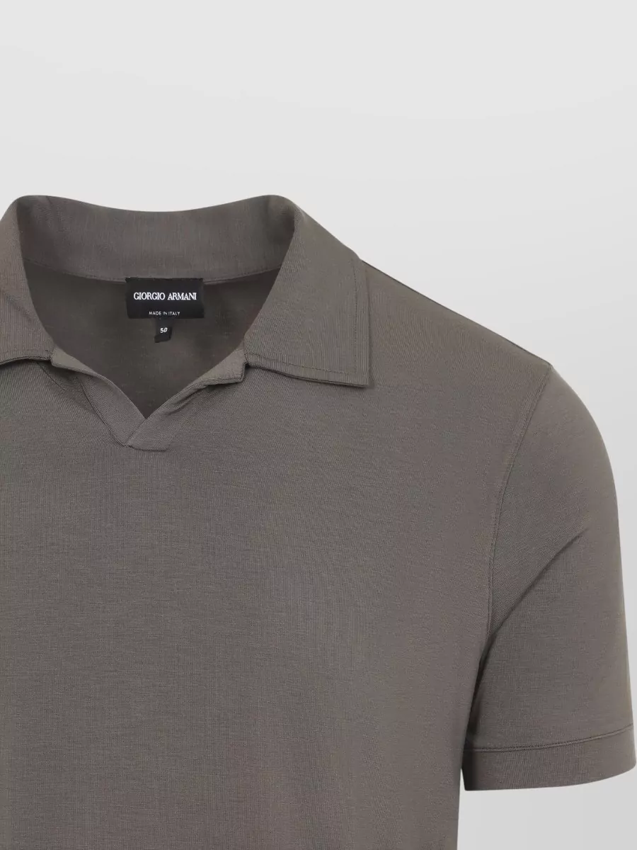 Giorgio Armani Viscose Short-Sleeve Polo Shirt