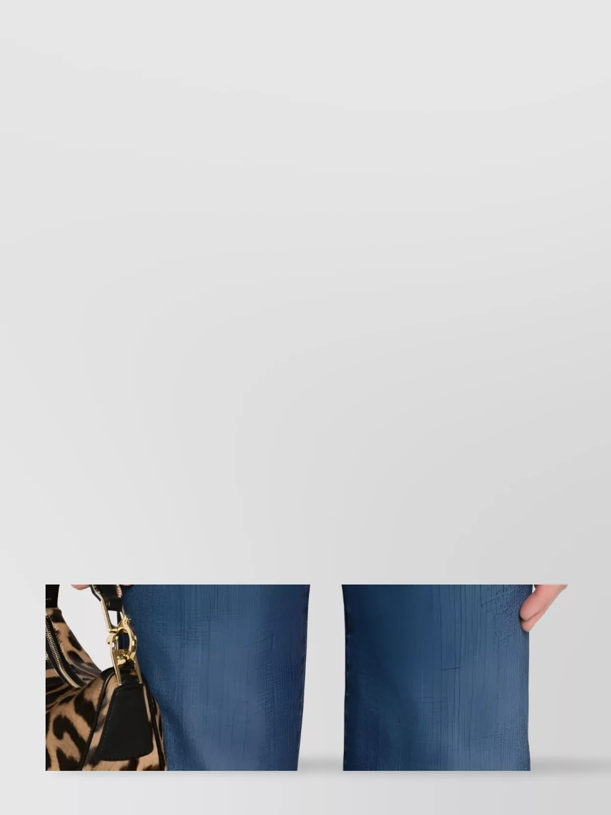 Mother Wide Leg High Rise Denim Trousers