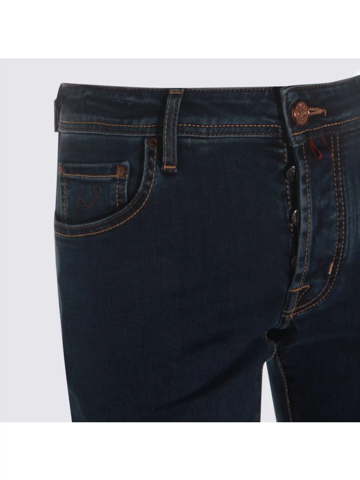 Jacob Cohen Straight Leg Five-Pocket Trousers With Belt Loops
