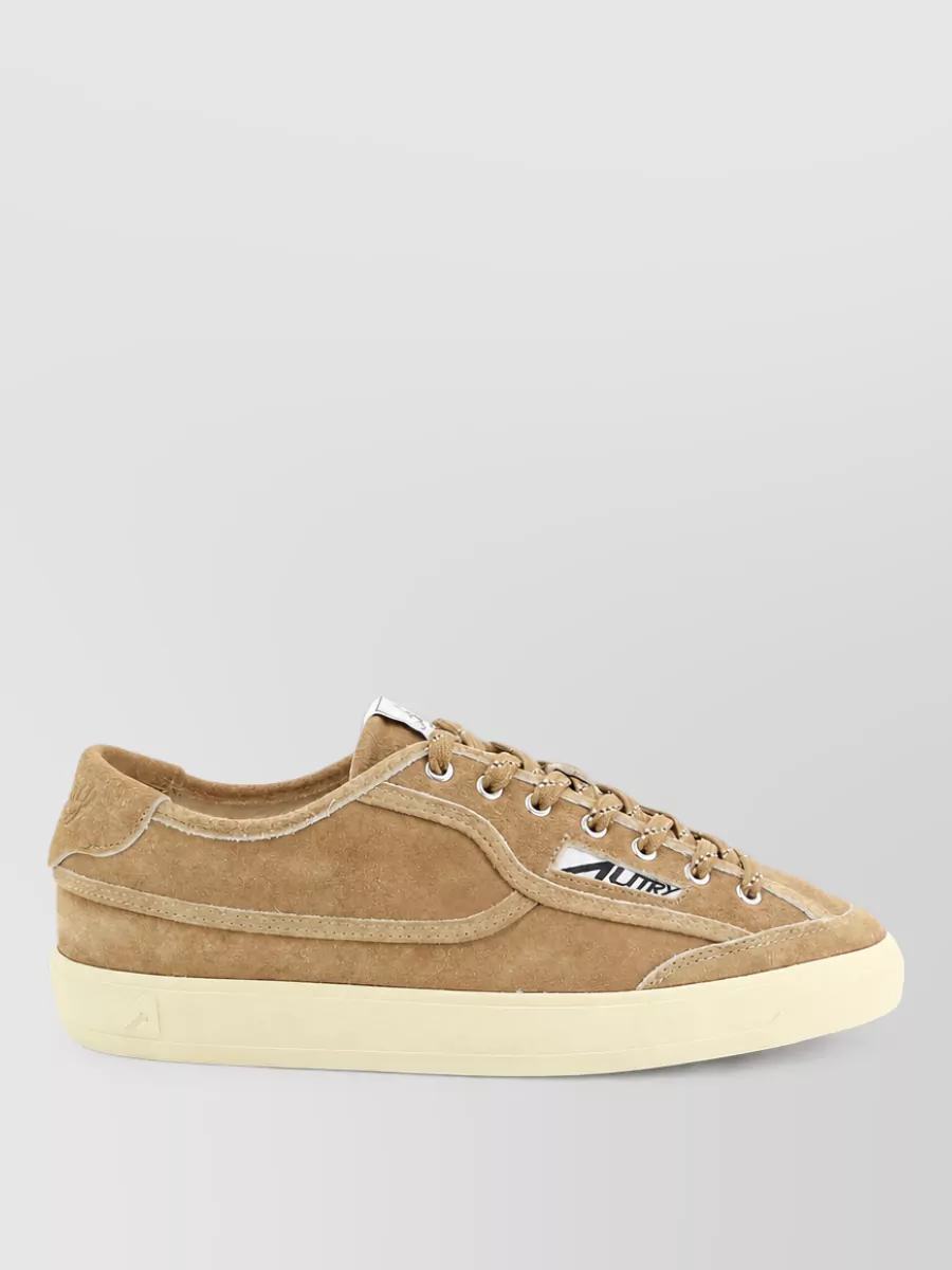 Autry Suede Low-Top Lace-Up Sneakers