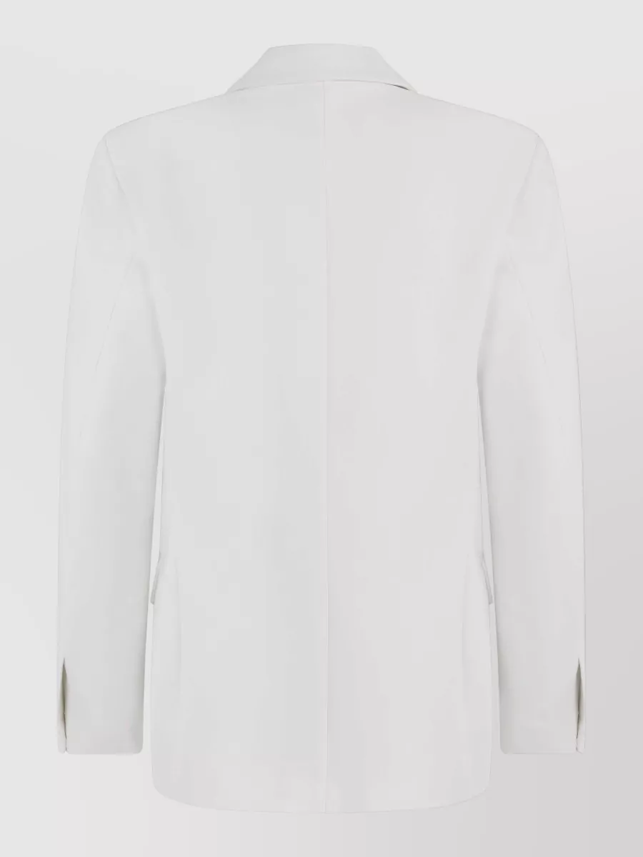 Coperni Tailored Double Breasted Blazer Structured Cut In White