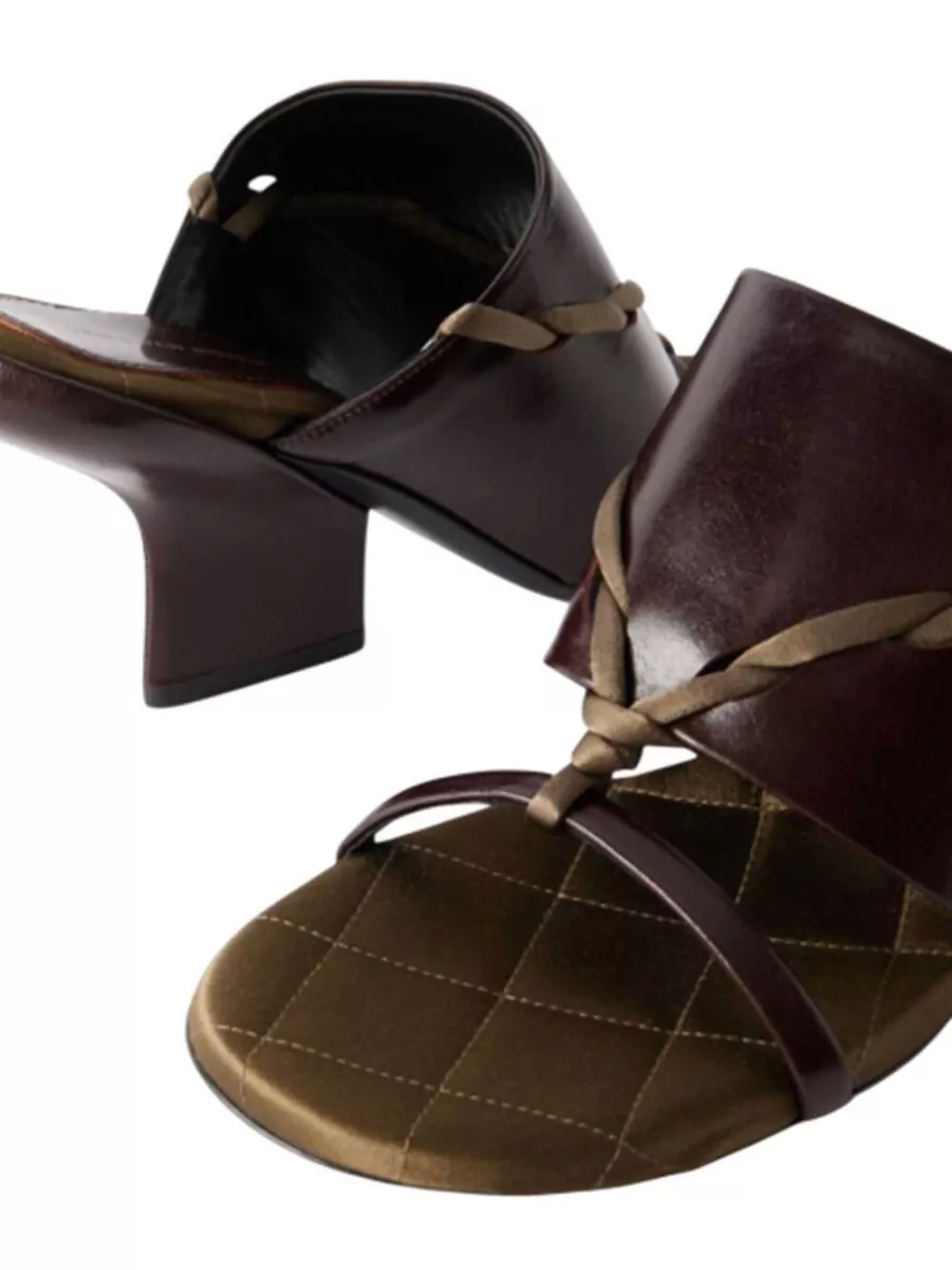 Dries Van Noten Leather Slippers