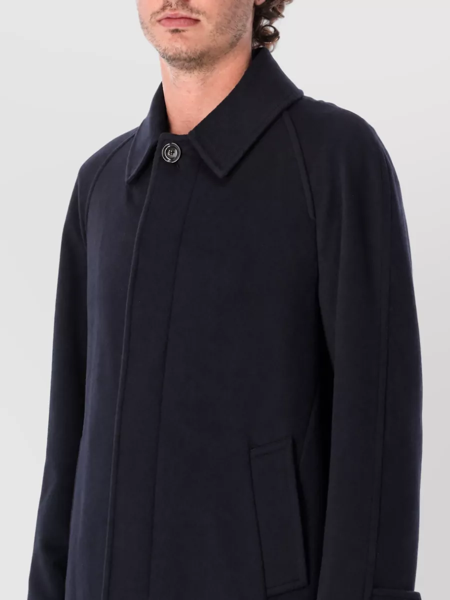 Lardini Cashmere Wool Single-Breasted Coat