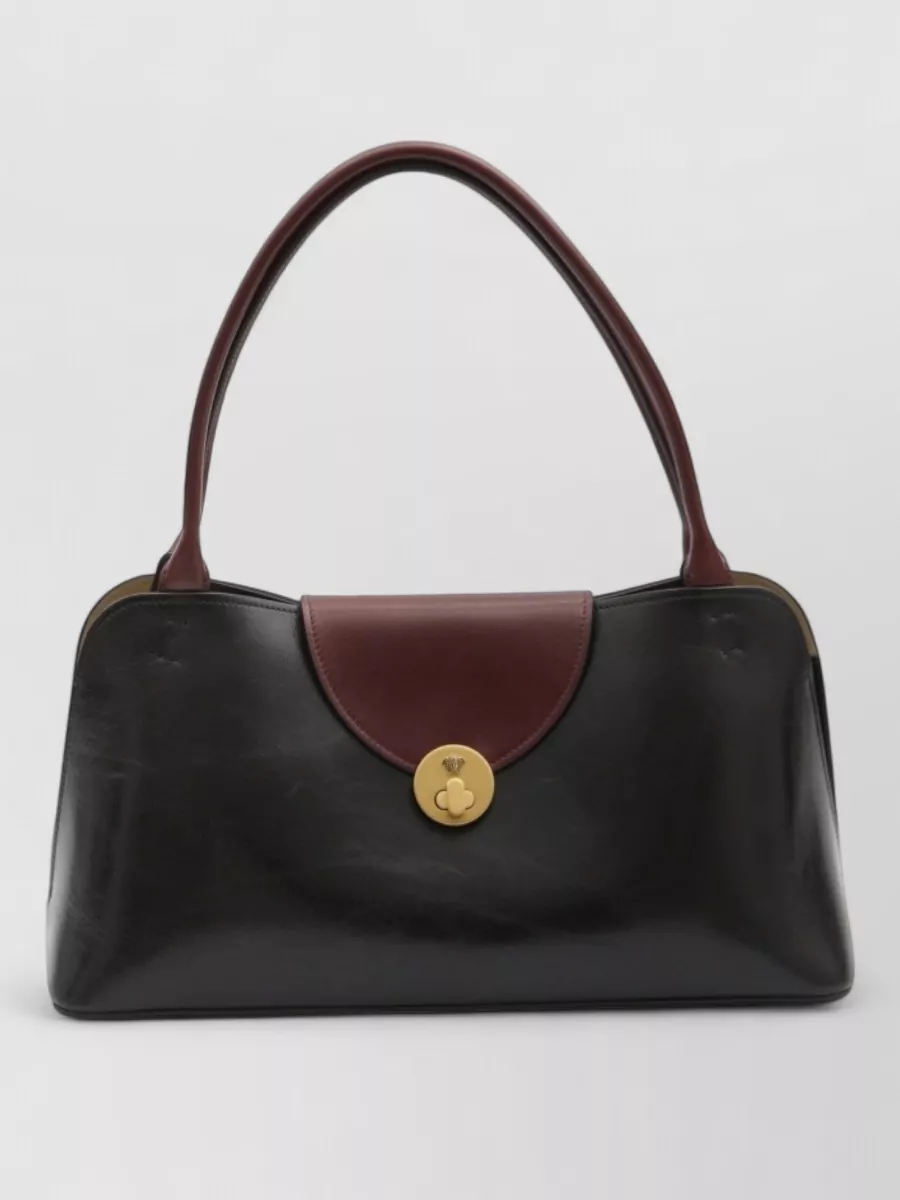 Versace la medusa leather shoulder bag