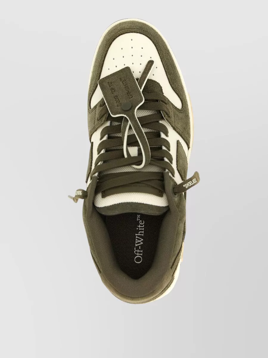 Off-White Leather Low-Top Sneakers