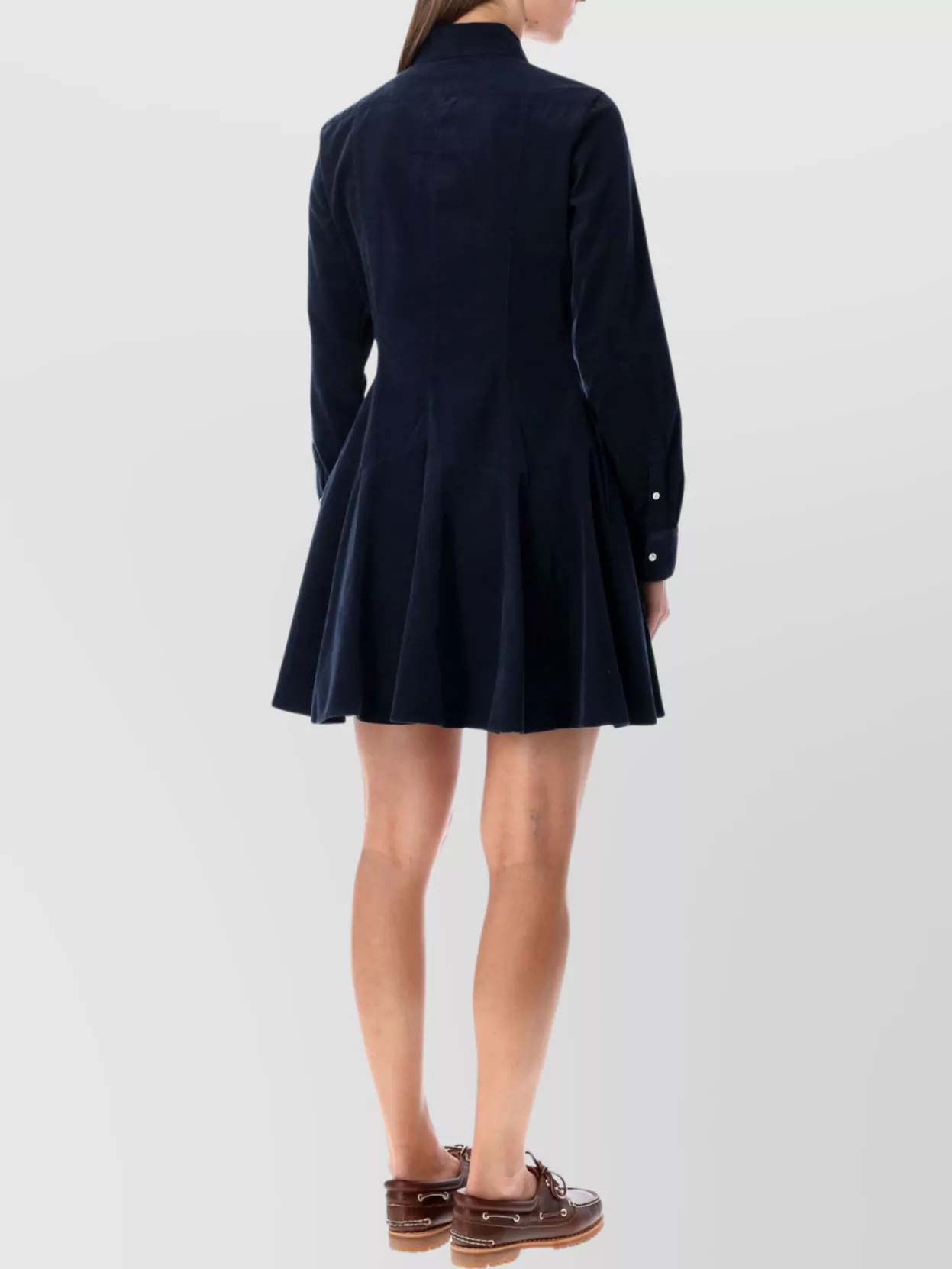 Polo Ralph Lauren Velvet Mini Dress Long Sleeves
