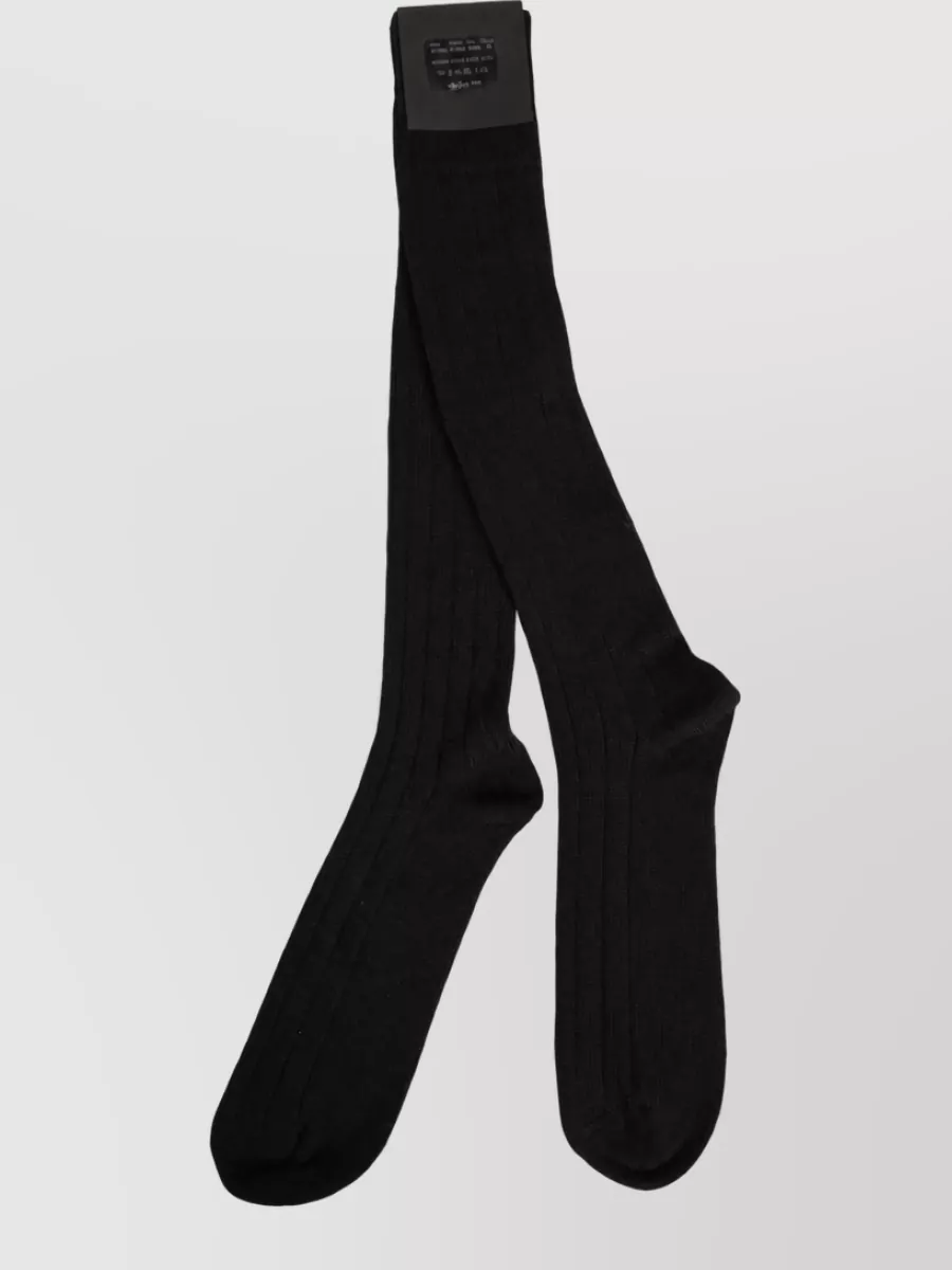 Dolce&Gabbana Logo Print Over The Calf Socks