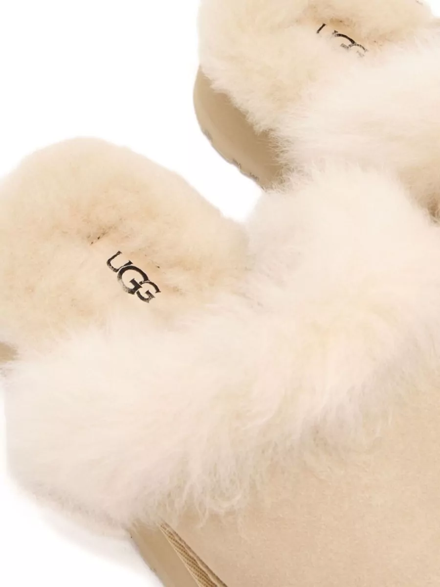 Ugg Suede Leather Platform Slippers