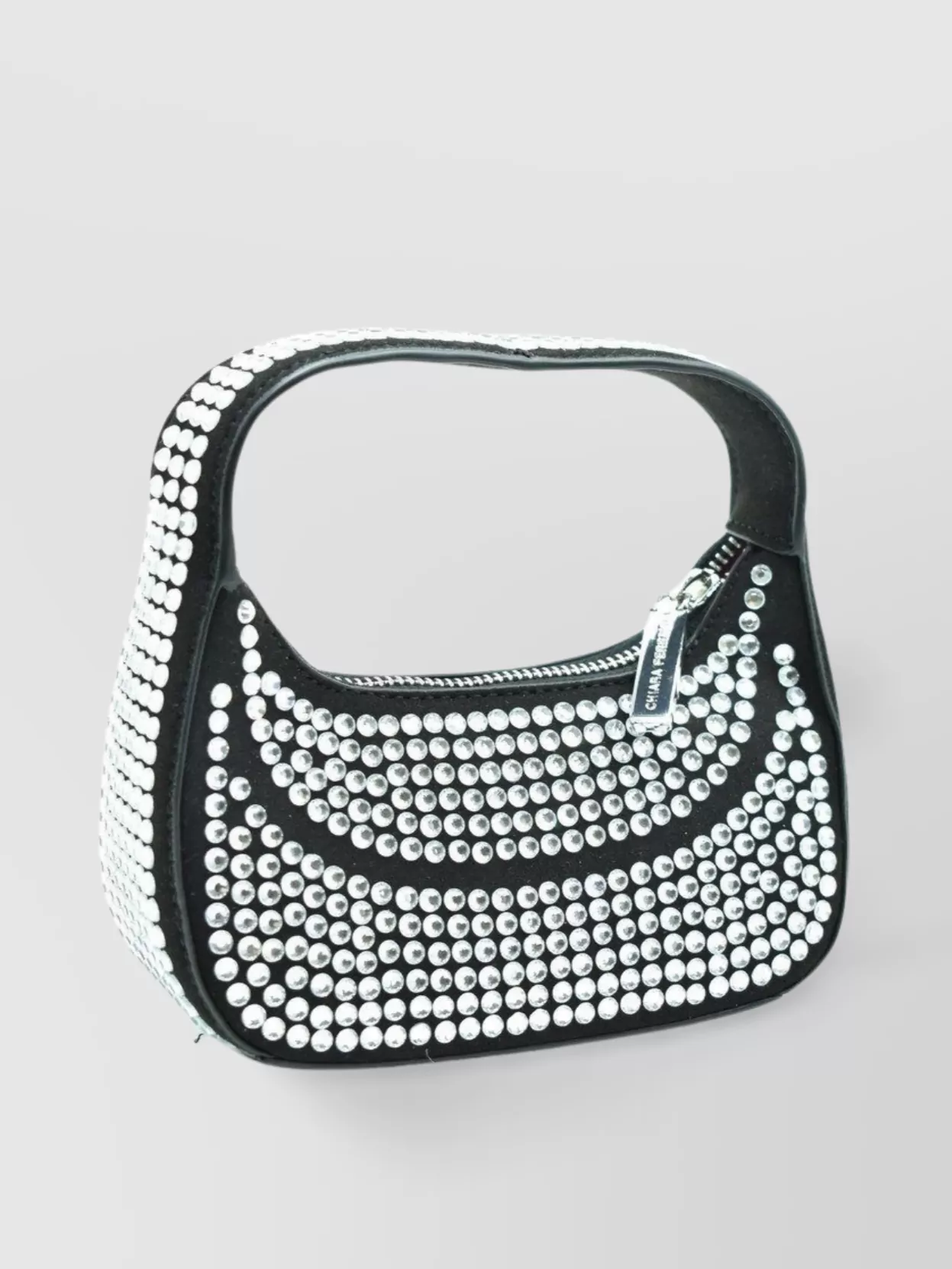 Chiara Ferragni Embellished Rhinestone Top Handle Shoulder Bag
