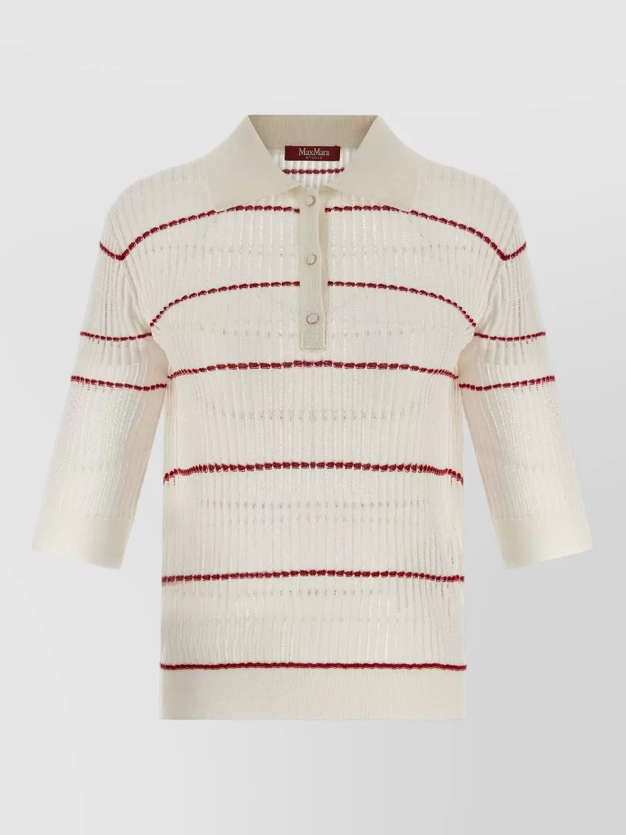 S Max Mara silk polo shirt