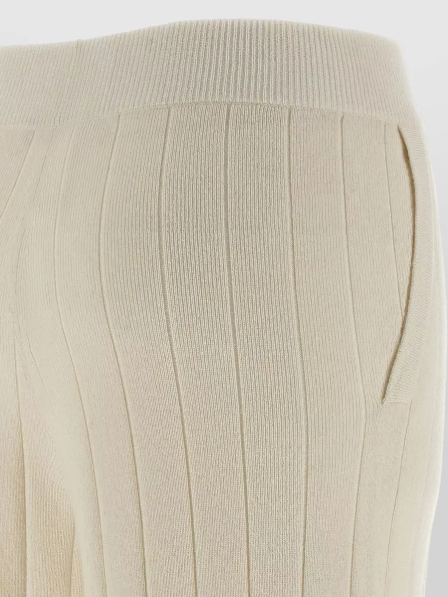 Max Mara Cashmere Wide-Ribbed Wide-Leg Joggers