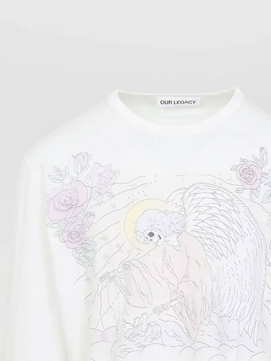 Our Legacy Cotton Oversized Graphic Long-Sleeve T-Shirt