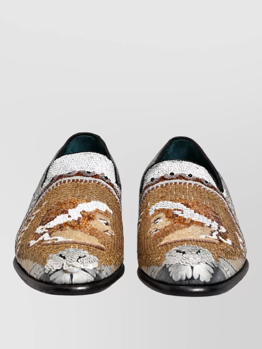 Dolce&Gabbana Leather Slip On Monk Shoes