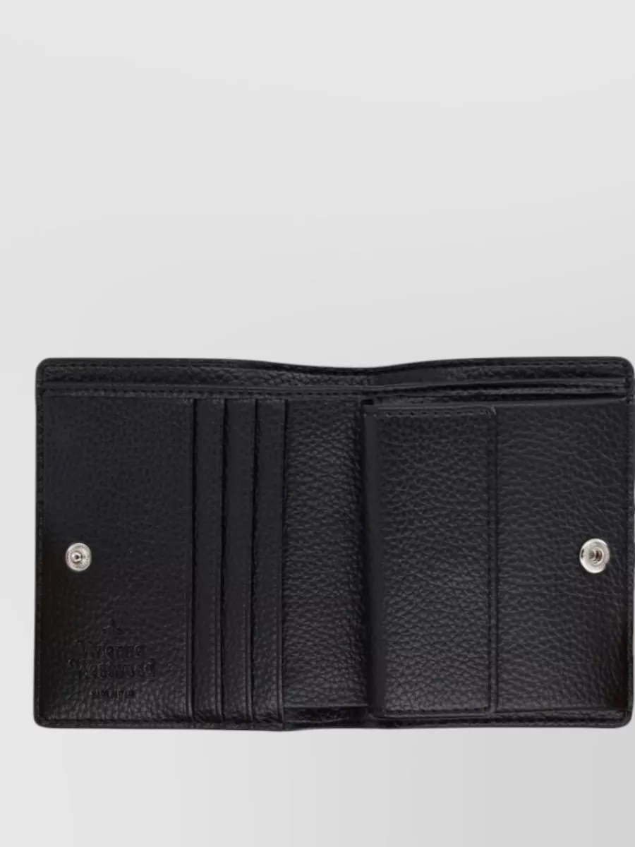 Vivienne Westwood Textured Leather Billfold Cardholder Portfolio