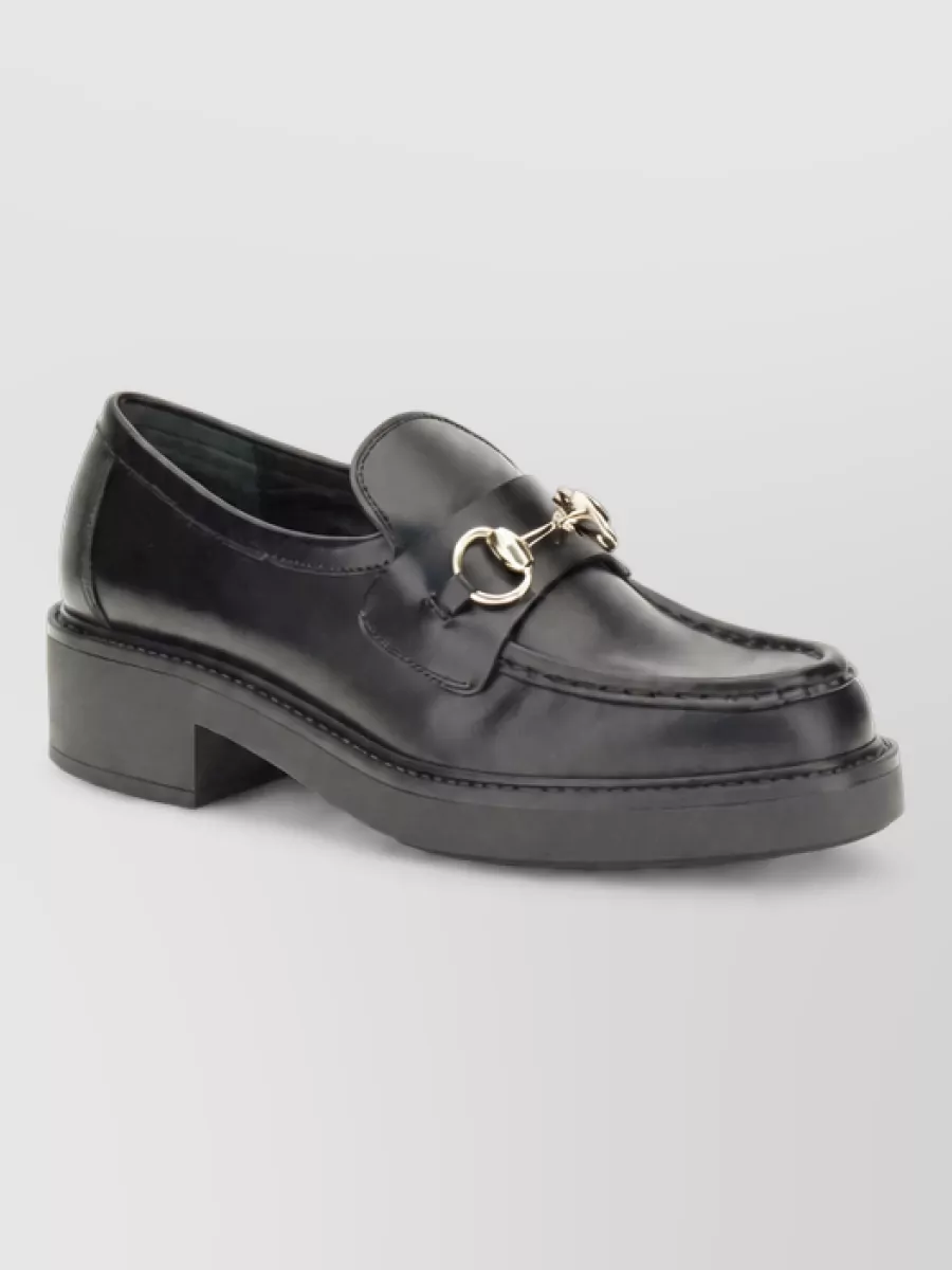 Gucci Leather Slip-On Loafers