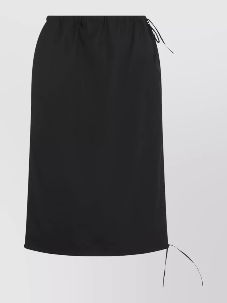 Prada Nylon Midi Straight Skirt