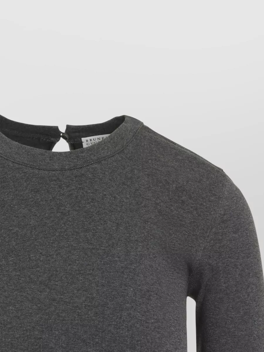 Brunello Cucinelli Ribbed Long-Sleeve T-Shirt