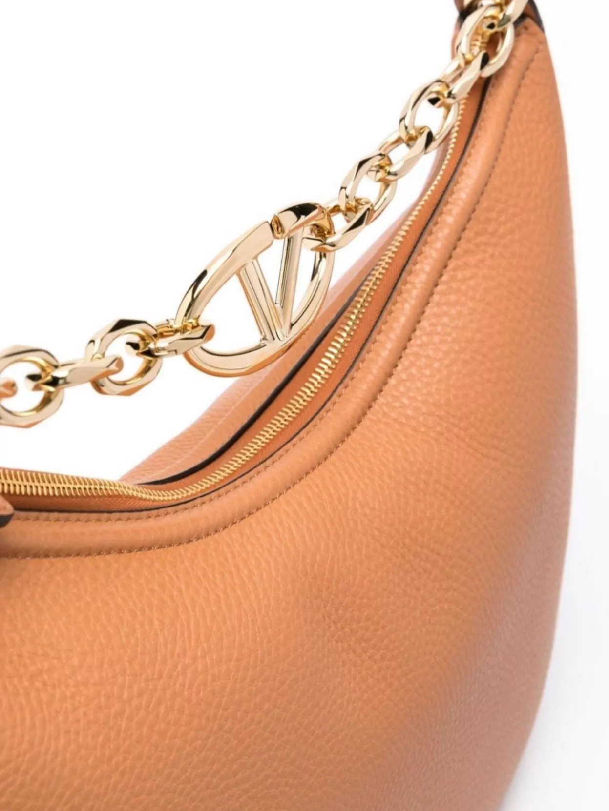Valentino Moon Medium Leather Hobo Bag