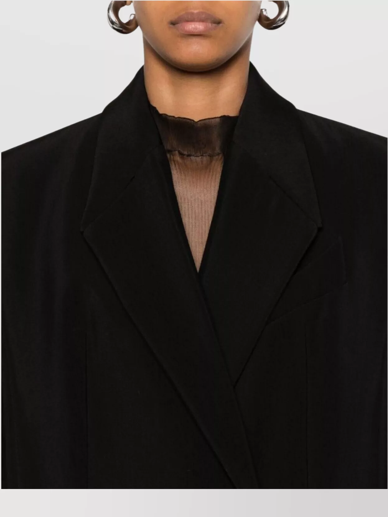 Mugler Long Length Single-Breasted Coat