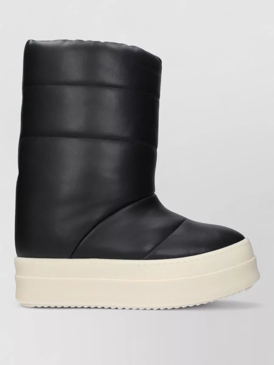Rick Owens Leather Ankle Boots