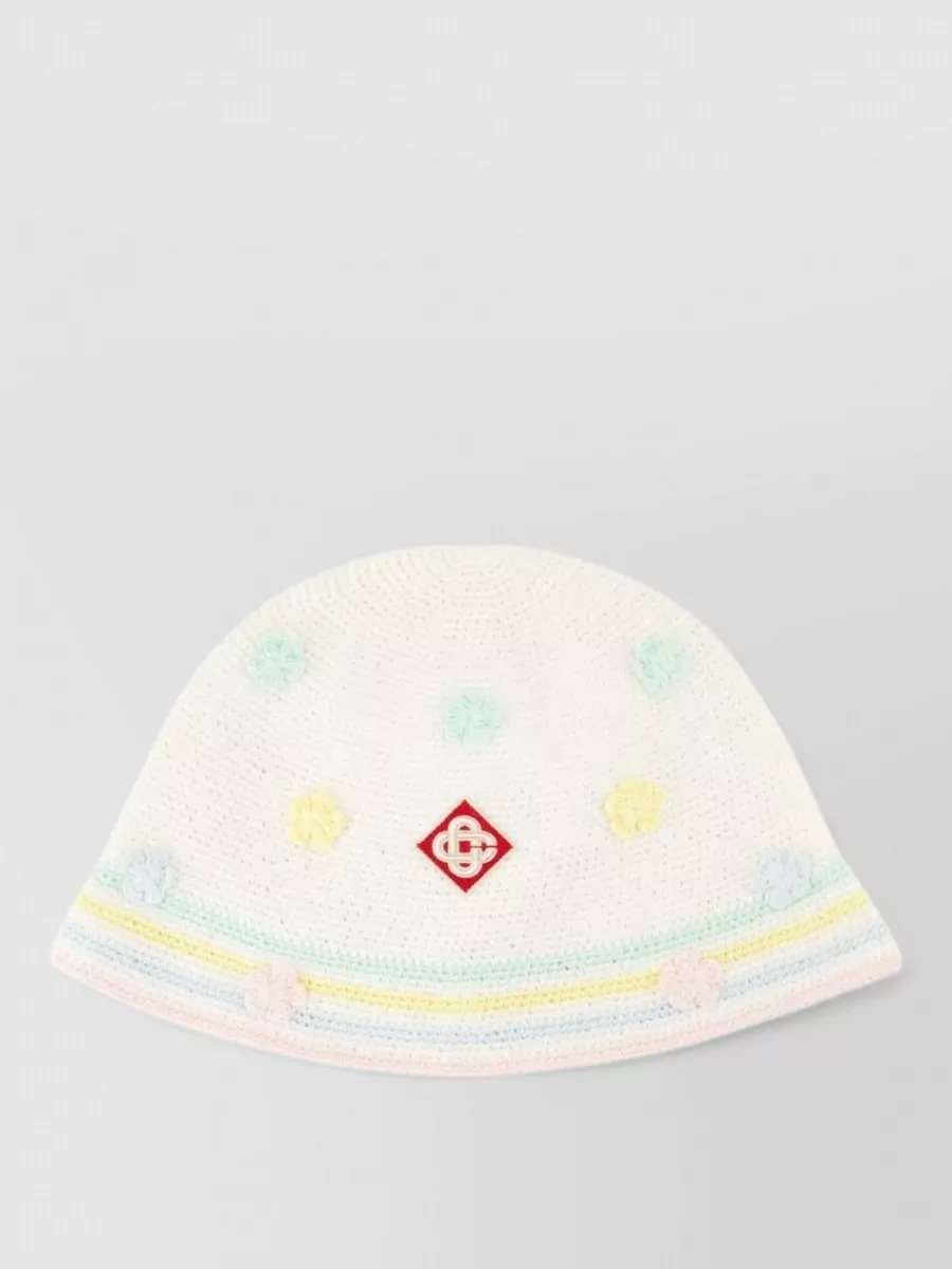 Casablanca cotton crochet bucket hat