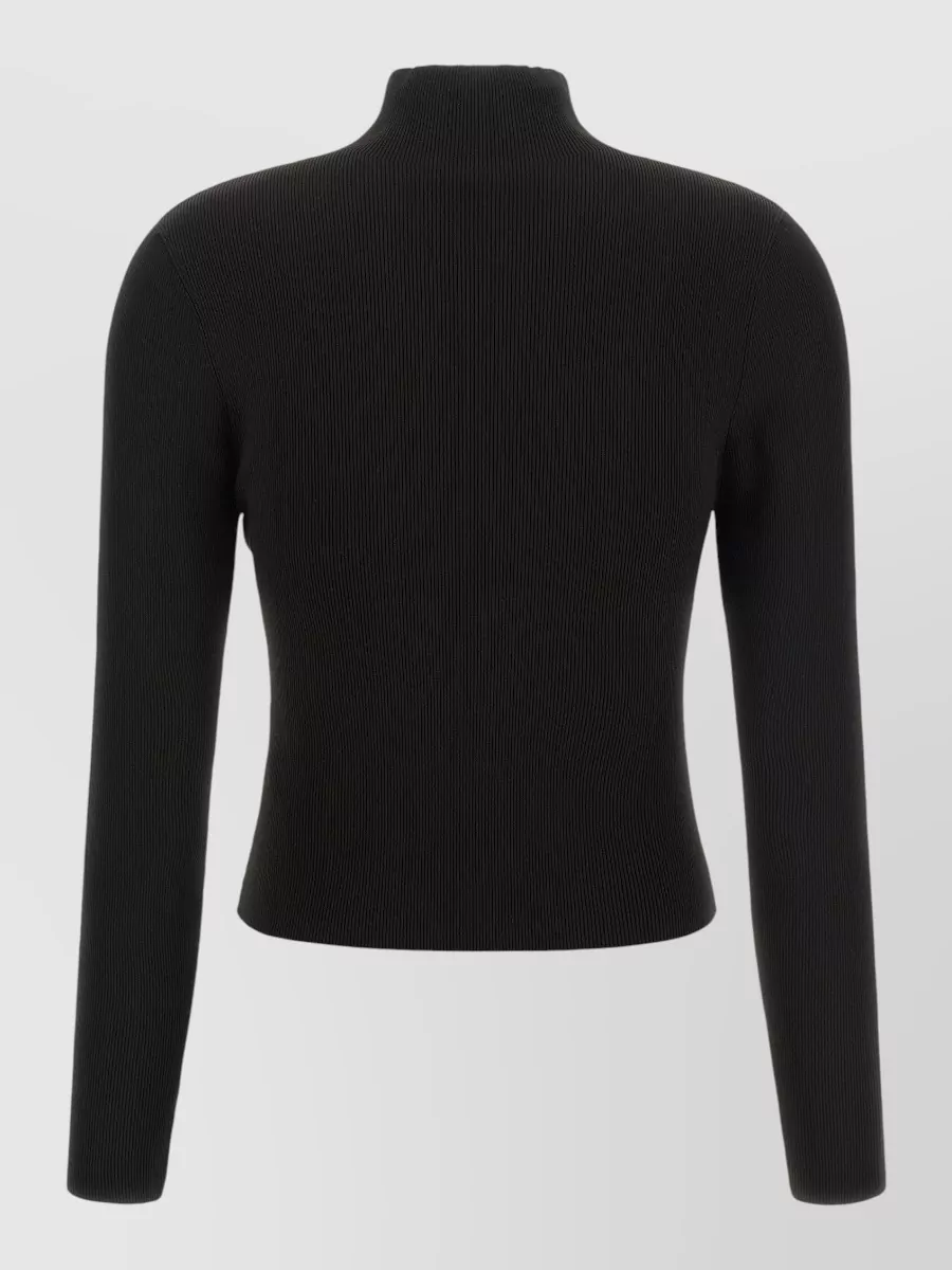 Alexander Wang Ribbed Turtleneck Long-Sleeve Top