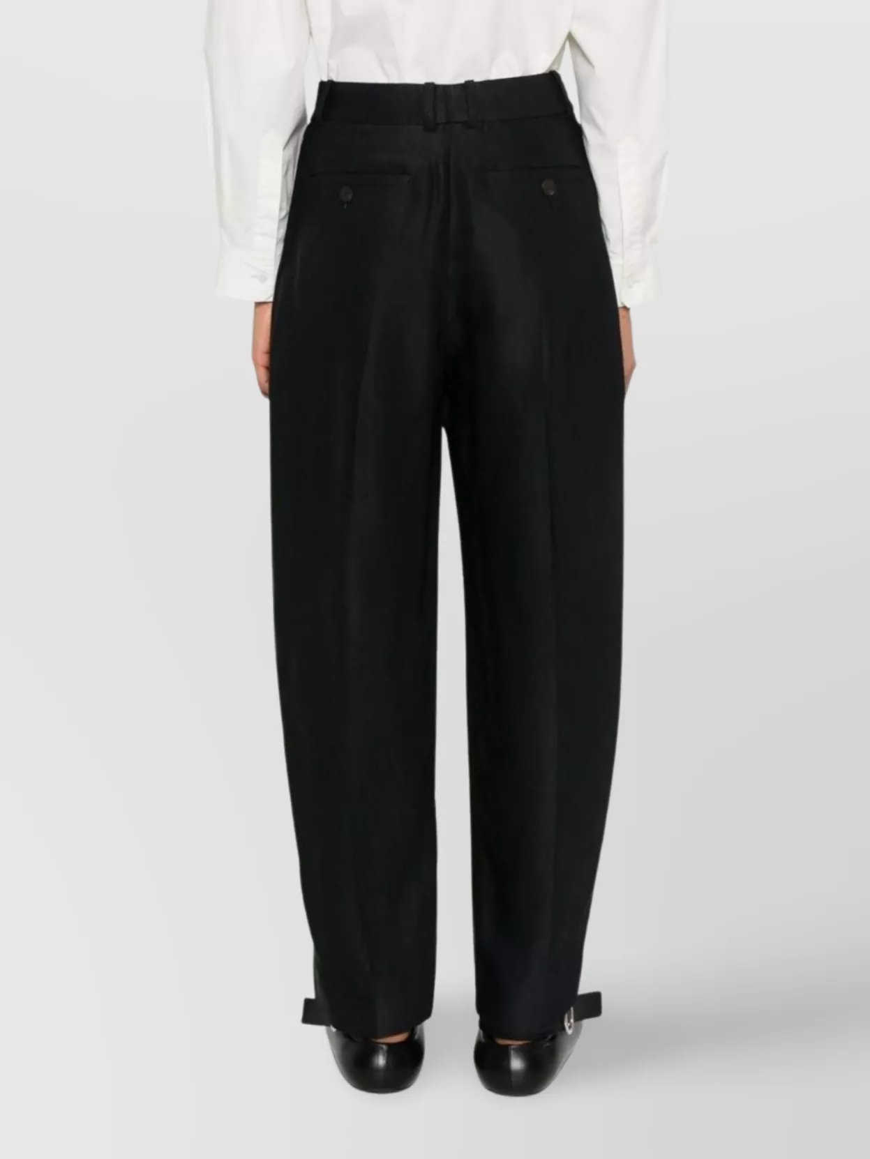 Studio Nicholson Wide Leg Wool Trousers